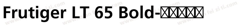 Frutiger LT 65 Bold字体转换